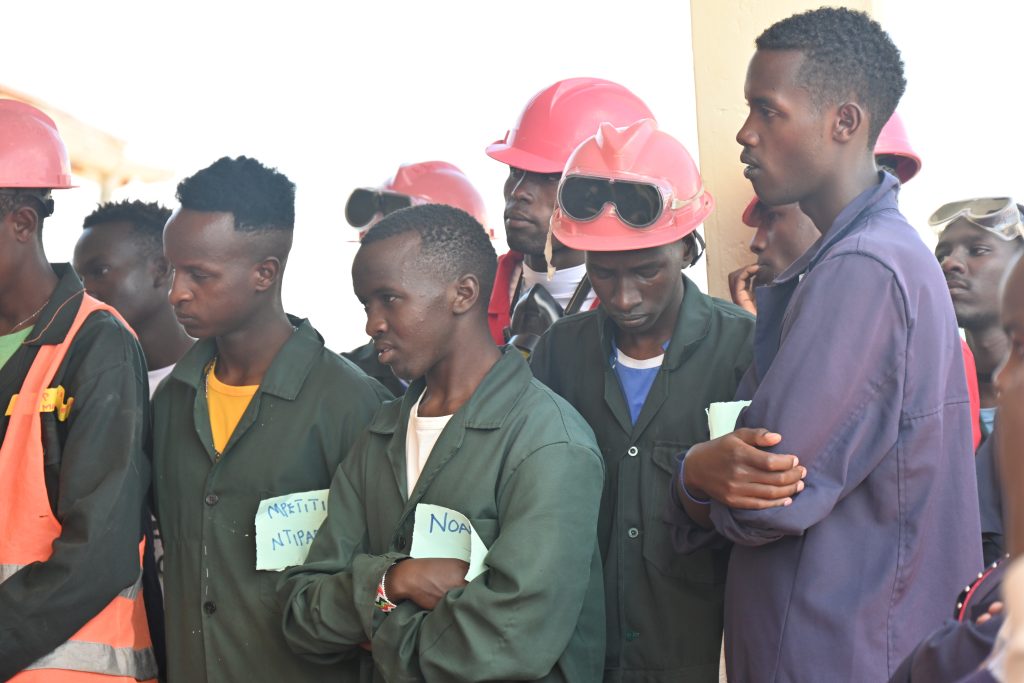 Students Keenly listening to instractors at mayianat youth centre