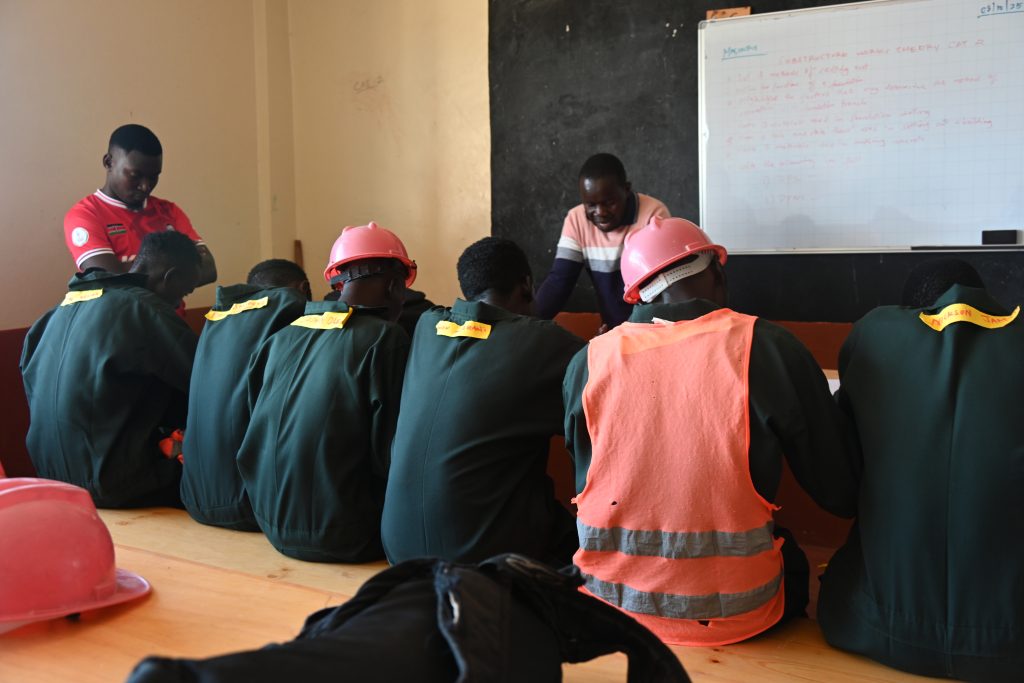 Stundents at Mayianat youth centre